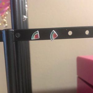Watermelon stud earrings